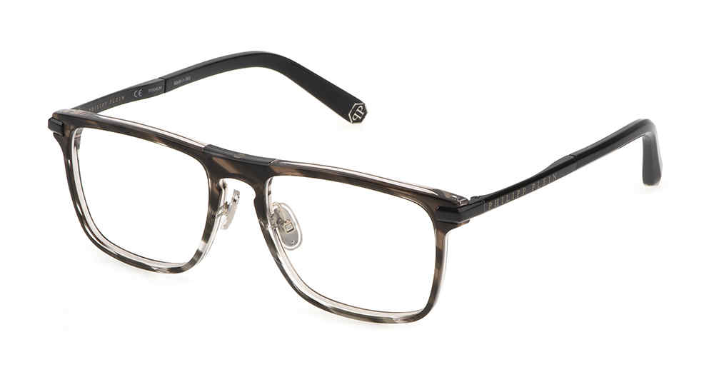PHILIPP PLEIN OPTICAL VPP019M Eyeglasses GREY-0XAS 53mm
