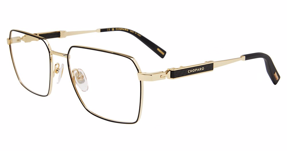 CHOPARD OPTICAL VCHL21 Eyeglasses ROSE-GOLD-BLACK-0302 57mm