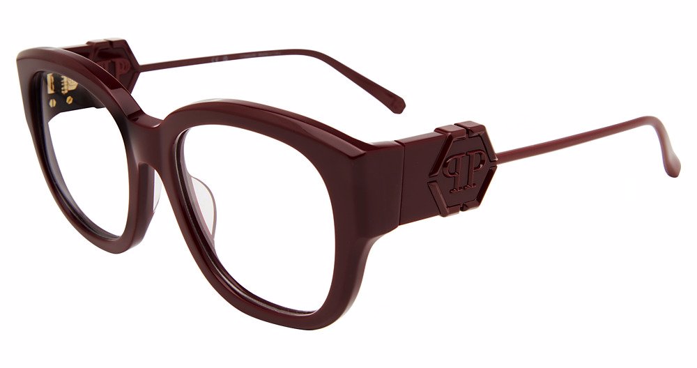 PHILIPP PLEIN OPTICAL VPP124M Eyeglasses BORDEAUX-09FH 53mm