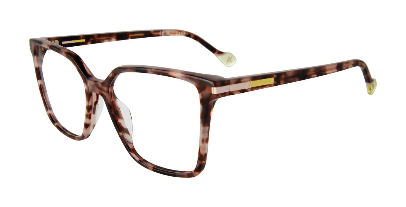 YALEA OPTICAL VYA094 Eyeglasses BROWN-FANTASY-0XAP 54mm