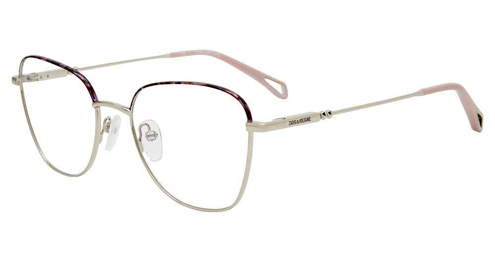 ZADIG & VOLTAIRE OPTICAL VZV331 Eyeglasses SH.PALLADIUM-W-COLORS-523 52mm