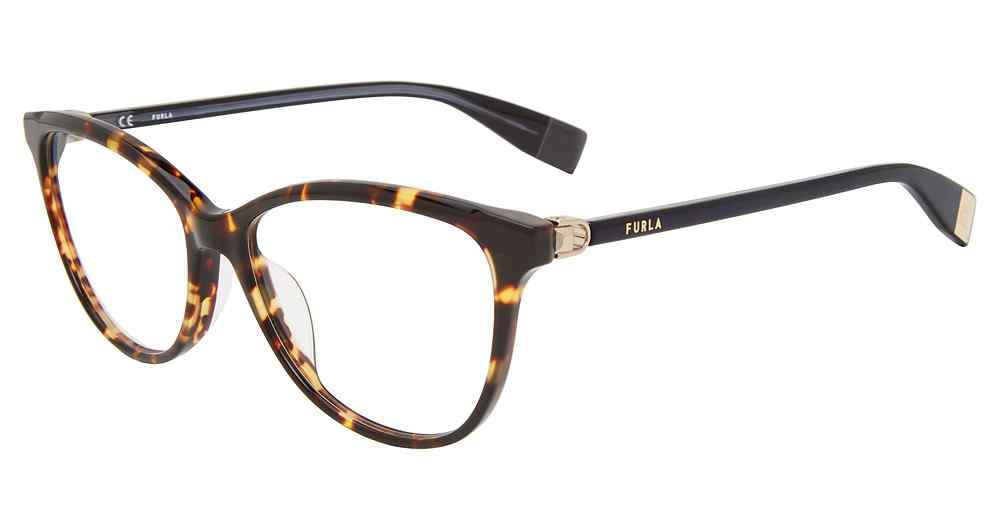 FURLA OPTICAL VFU546 Eyeglasses TORTOISE-0909 54mm
