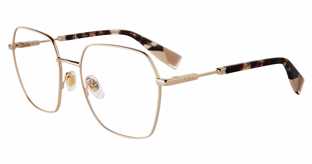 FURLA OPTICAL VFU640 Eyeglasses ROSE-GOLD-IVORY-PARTS-0H32 54mm