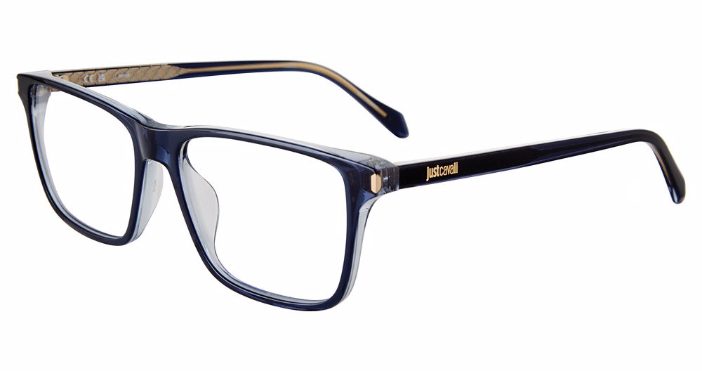 JUST CAVALLI OPTICAL VJC050 Eyeglasses BLUE-AZURE-0D87 56mm