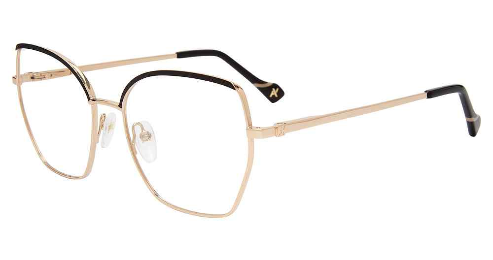 YALEA OPTICAL VYA043 Eyeglasses GOLD-0302 55mm