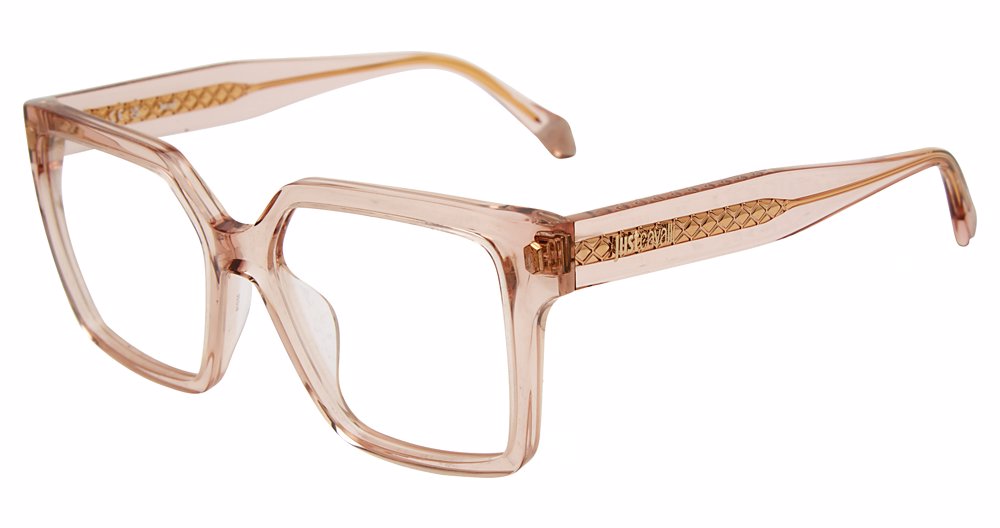 JUST CAVALLI OPTICAL VJC006 Eyeglasses TRANSP.PINK–09AH 53mm