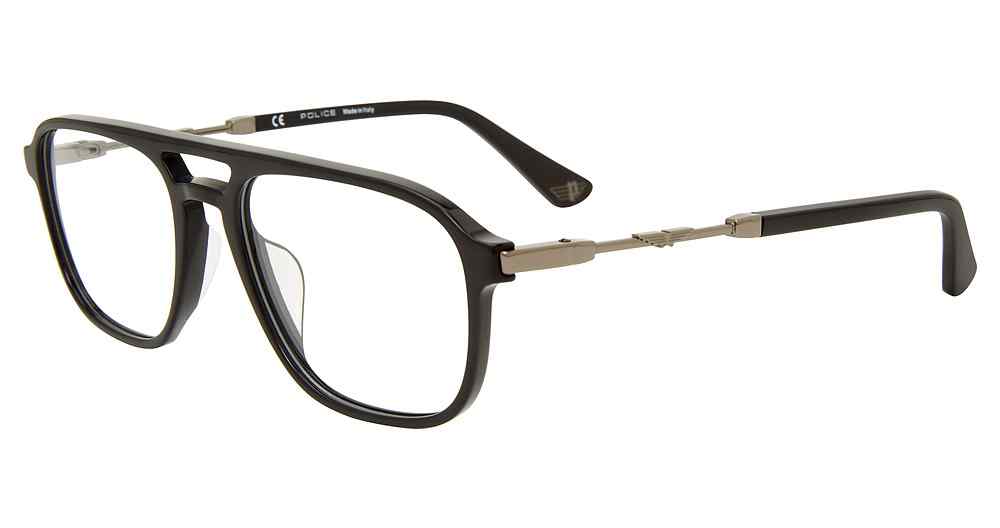 POLICE OPTICAL VPLD13 Eyeglasses BLACK-0700 53mm