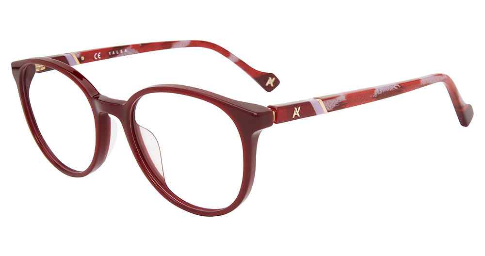 YALEA OPTICAL VYA007 Eyeglasses BURGUNDY-09FD 51mm