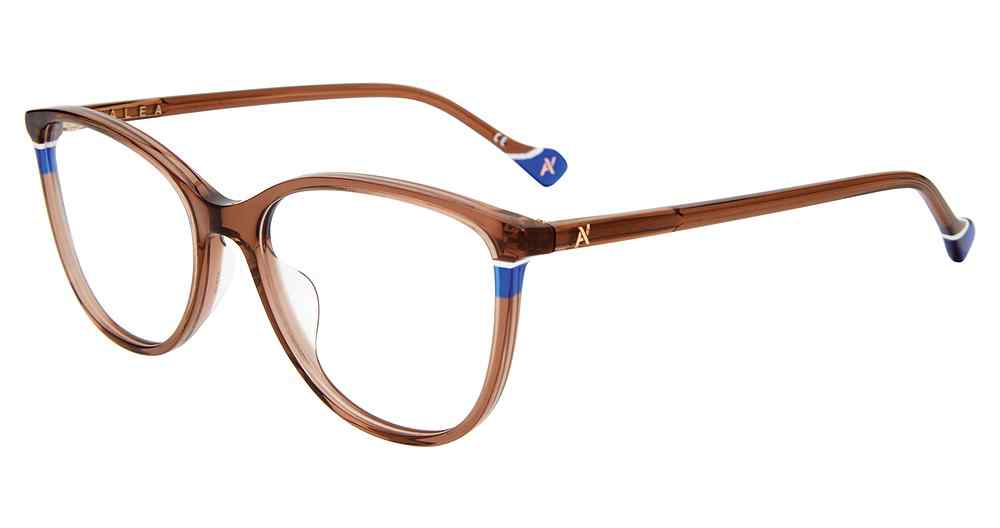 YALEA OPTICAL VYA047V Eyeglasses BROWN-0D57 52mm