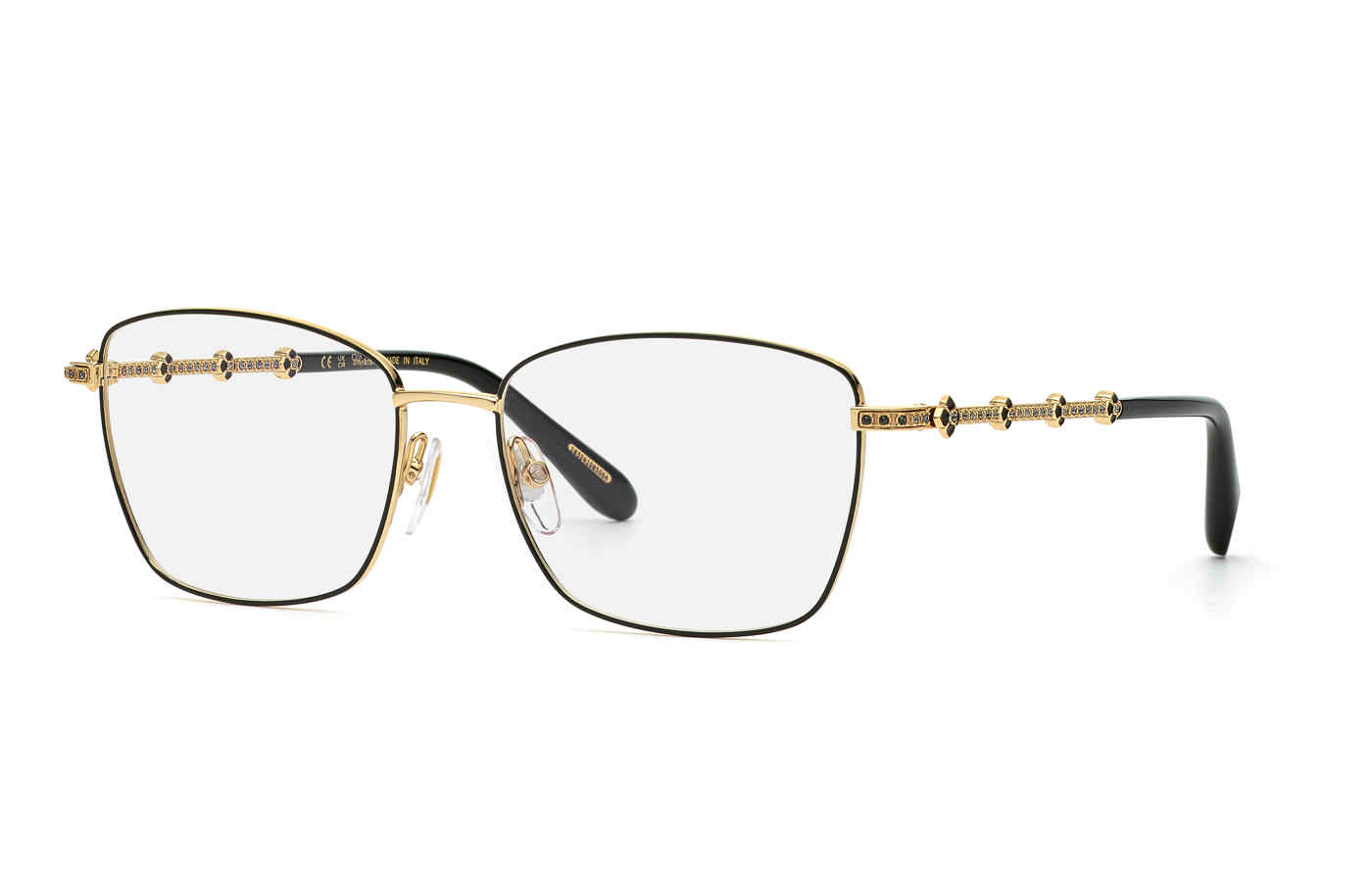 CHOPARD OPTICAL VCHG65S Eyeglasses GOLD-BLACK-0301 55mm