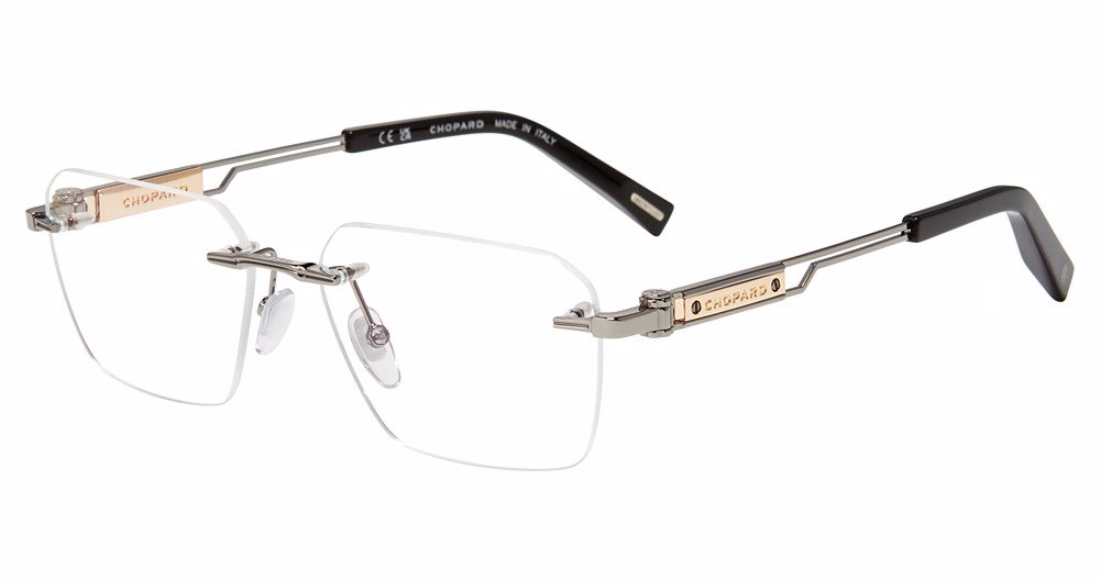 CHOPARD OPTICAL VCHG87 Eyeglasses SHINY-RUTHENIUM-0509 57mm