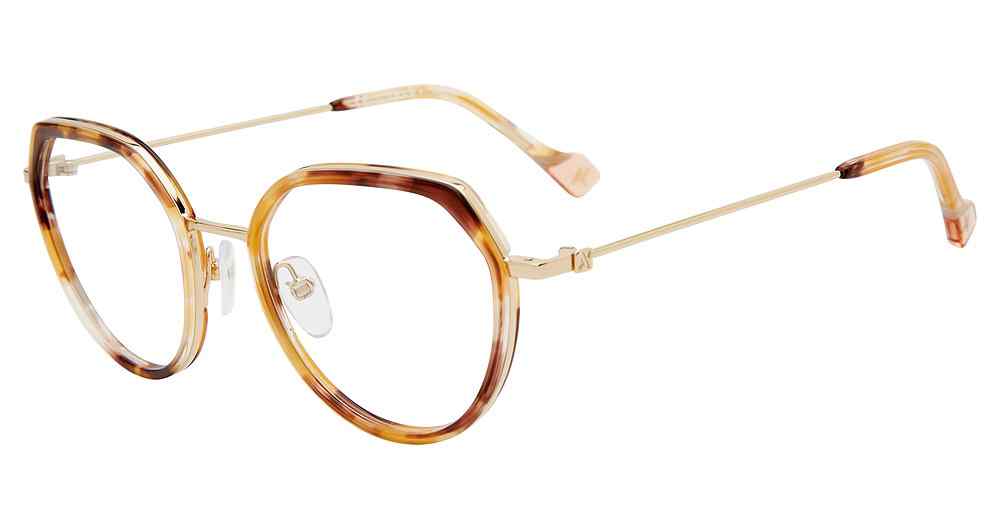YALEA OPTICAL VYA038 Eyeglasses ROSE-GOLD-0300 50mm