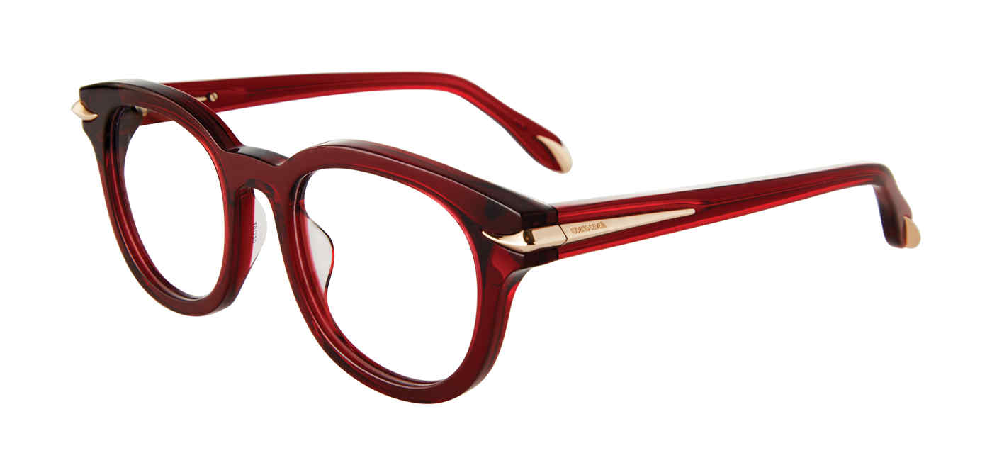 ROBERTO CAVALLI OPTICAL VRC044M Eyeglasses TRANSP-DK-BORDEAUX-0954 49mm