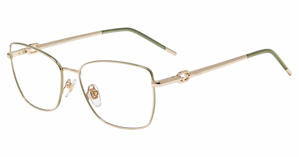 FURLA OPTICAL VFU728 Eyeglasses SHINY-LIGHT-GOLD-0SN9 55mm