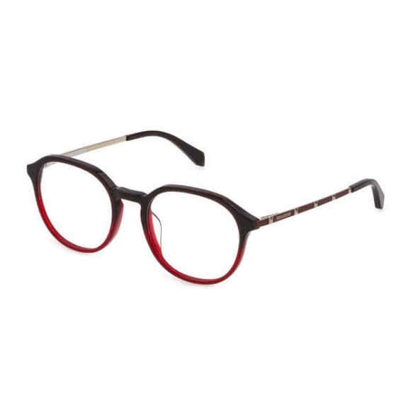 ZADIG & VOLTAIRE OPTICAL VZV310 Eyeglasses DARK-RED-LIGHT-RED-GRAD.-06BD 51mm