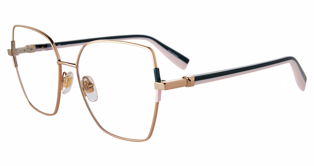 FURLA OPTICAL VFU726 Eyeglasses SHINY-COPPER-GOLD-08FC 55mm