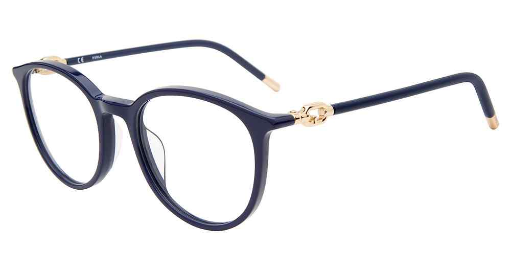 FURLA OPTICAL VFU548 Eyeglasses BLUE-09QL 51mm