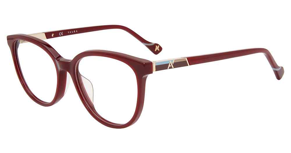 YALEA OPTICAL VYA003L Eyeglasses BURGUNDY-09FD 50mm