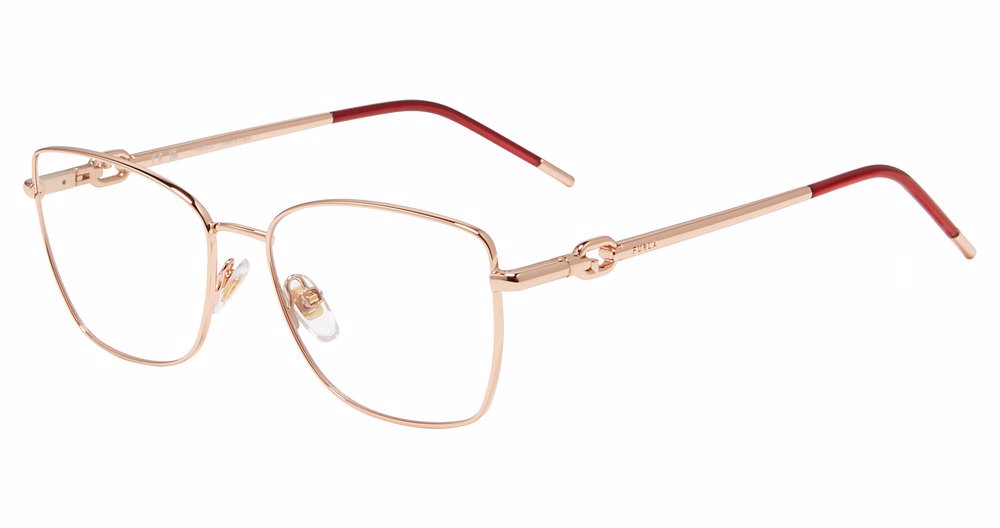 FURLA OPTICAL VFU728 Eyeglasses SHINY-COPPER-GOLD-08FC 55mm