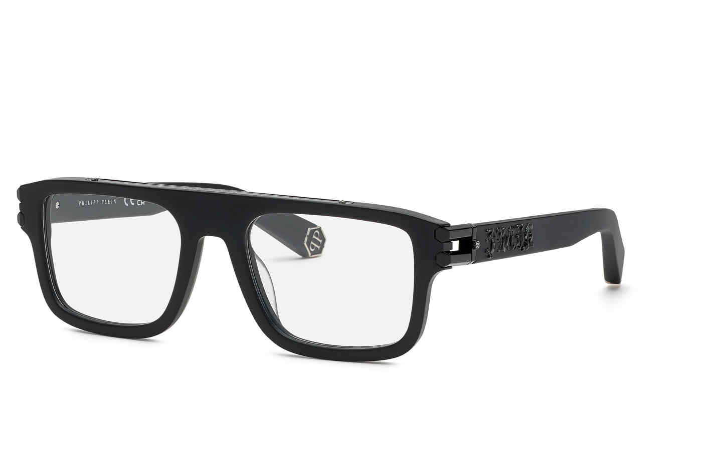 PHILIPP PLEIN OPTICAL VPP021V Eyeglasses SANDBLASTED-BLACK--0703 53mm