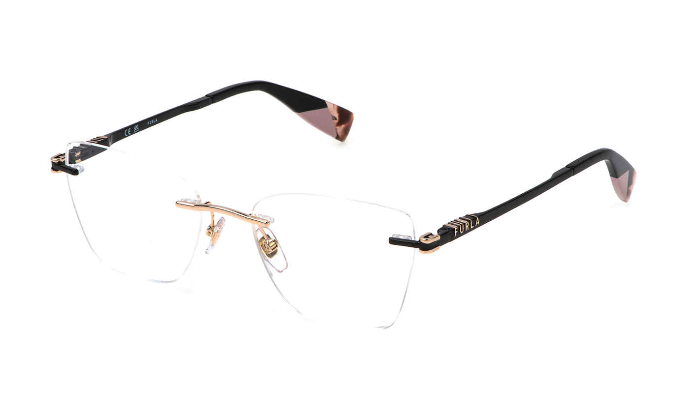 FURLA OPTICAL VFU773 Eyeglasses ROSE-GOLD-0300 54mm