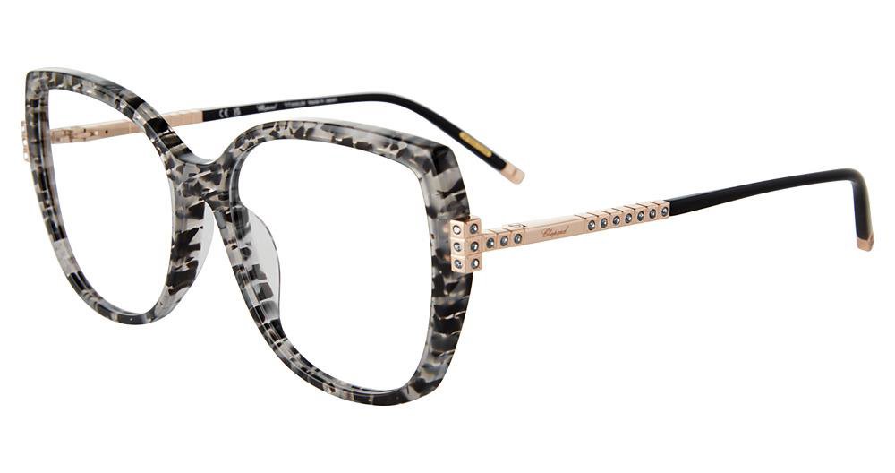 CHOPARD OPTICAL VCH360S Eyeglasses BLACK-GREY-HAV-03KU 55mm