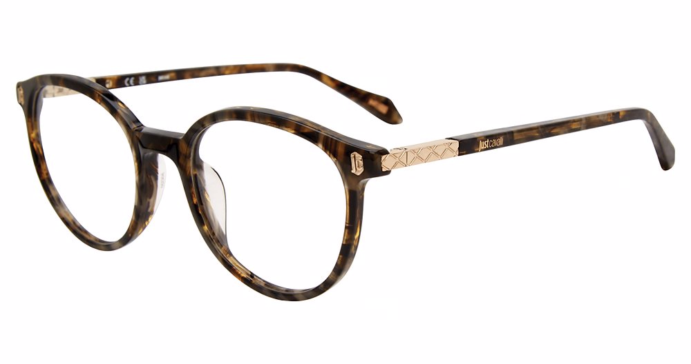 JUST CAVALLI OPTICAL VJC011 Eyeglasses GREEN-HAVANA–092I 50mm