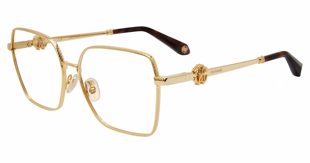 ROBERTO CAVALLI OPTICAL VRC029 Eyeglasses YELLOW-GOLD–0400 57mm