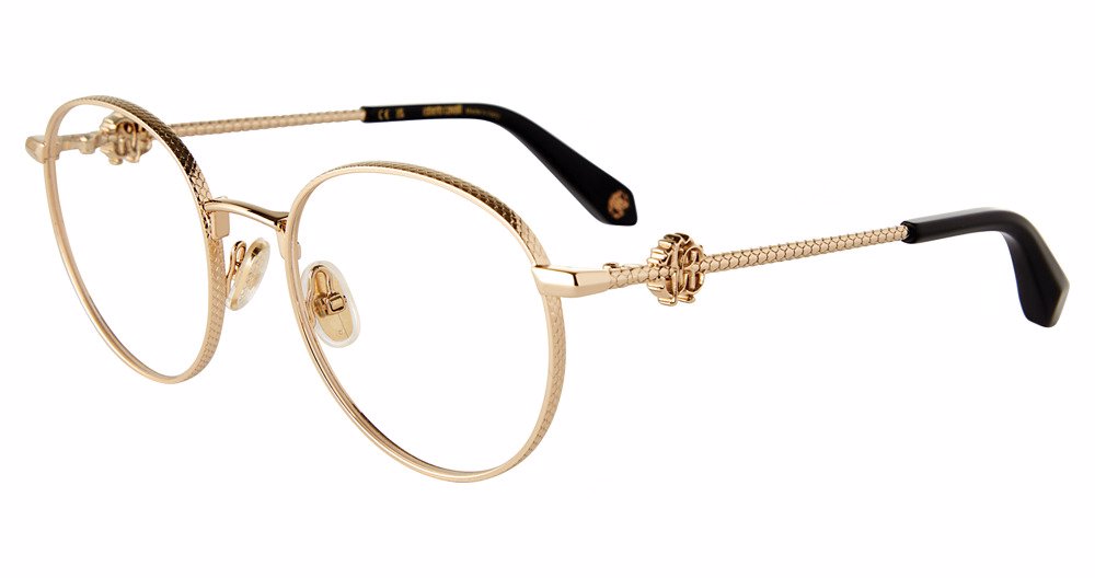 ROBERTO CAVALLI OPTICAL VRC047 Eyeglasses SHINY-ROSE-GOLD-0300 52mm