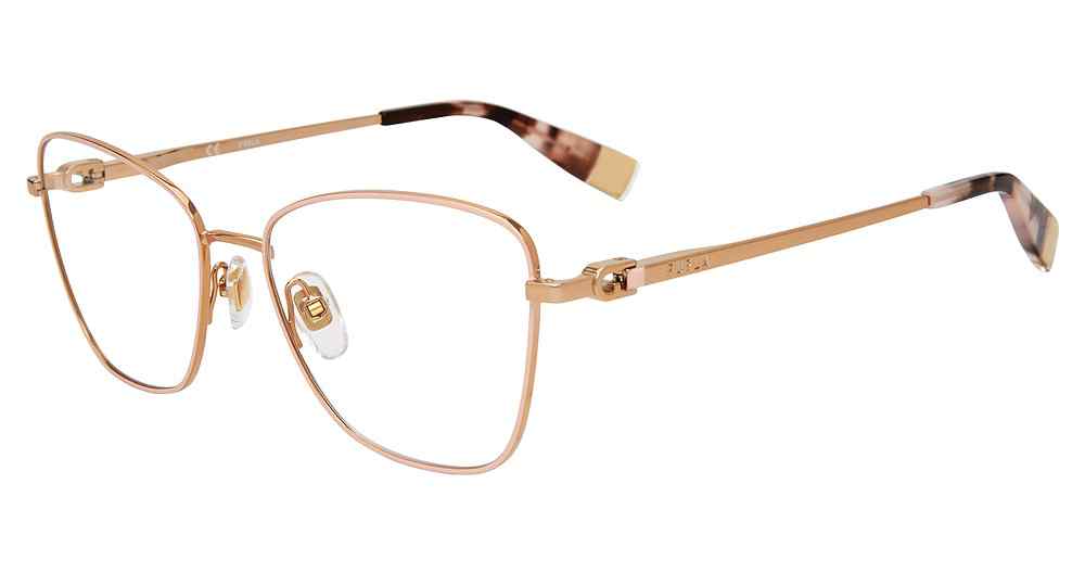 FURLA OPTICAL VFU588 Eyeglasses ROSE-02AM 53mm