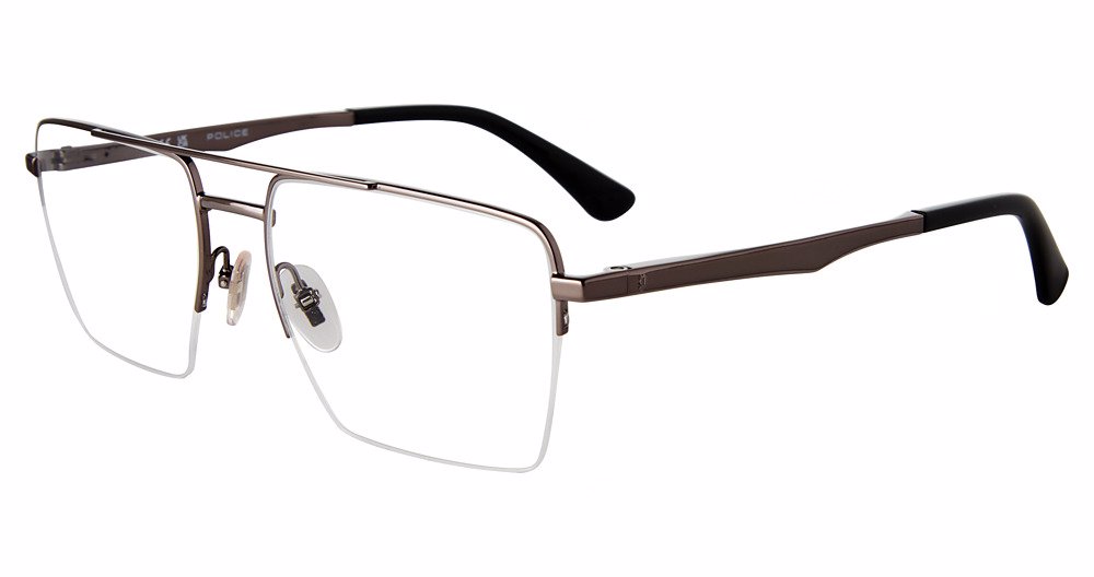 POLICE OPTICAL VPLG71 Eyeglasses SILVER-0509 55mm