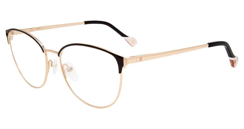 YALEA OPTICAL VYA011 Eyeglasses BLACK-033M 53mm