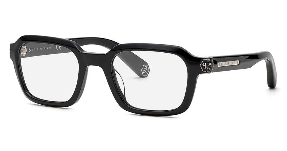 PHILIPP PLEIN OPTICAL VPP083M Eyeglasses SHINY-BLACK-0700 52mm