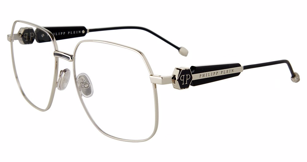 PHILIPP PLEIN OPTICAL VPP126S Eyeglasses PALLADIUM-W-BLACK-0583 57mm