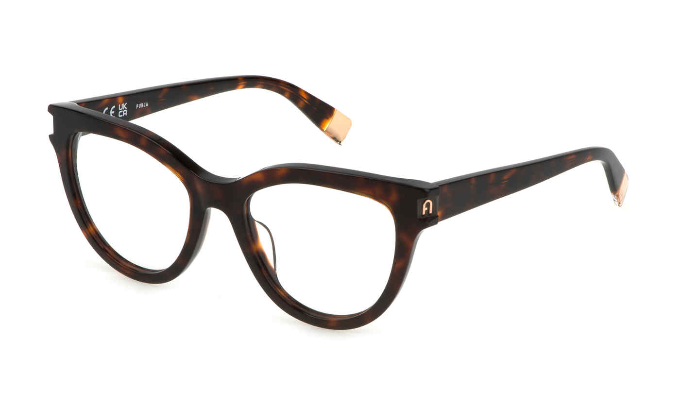 FURLA OPTICAL VFU679V Eyeglasses CLASSIC-HAVANA-0909 51mm