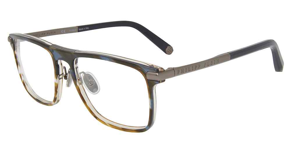 PHILIPP PLEIN OPTICAL VPP019M Eyeglasses BLUE-09N3 53mm
