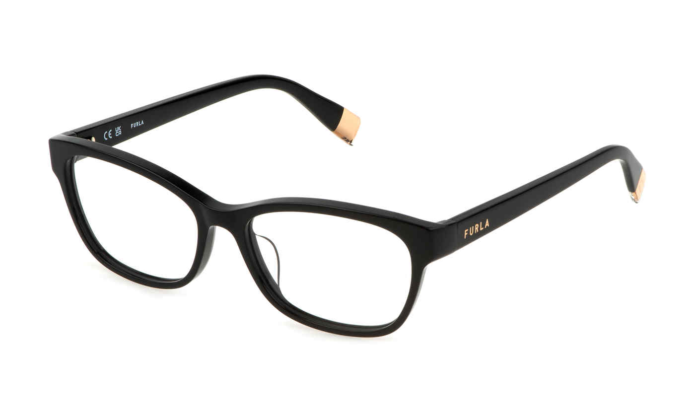 FURLA OPTICAL VFU670 Eyeglasses BLACK-0700 53mm