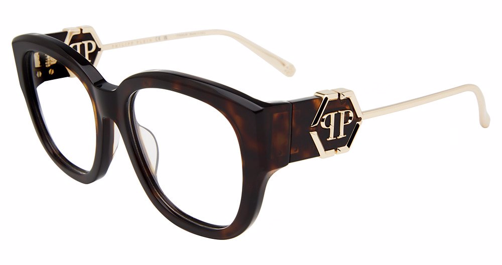 PHILIPP PLEIN OPTICAL VPP124M Eyeglasses DARK-HAVANA-0722 53mm
