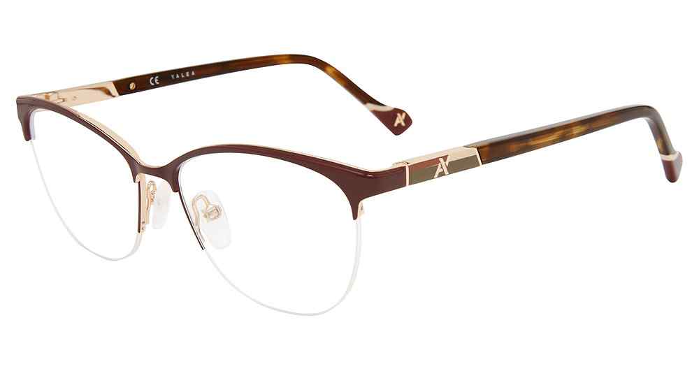 YALEA OPTICAL VYA001 Eyeglasses ROSE-GOLD-0H33 53mm