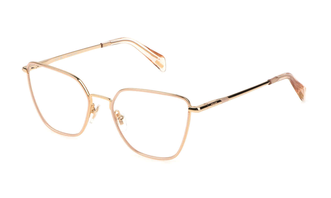 POLICE OPTICAL VPLL30E Eyeglasses ROSE-GOLD-W-WHITE-0361 54mm