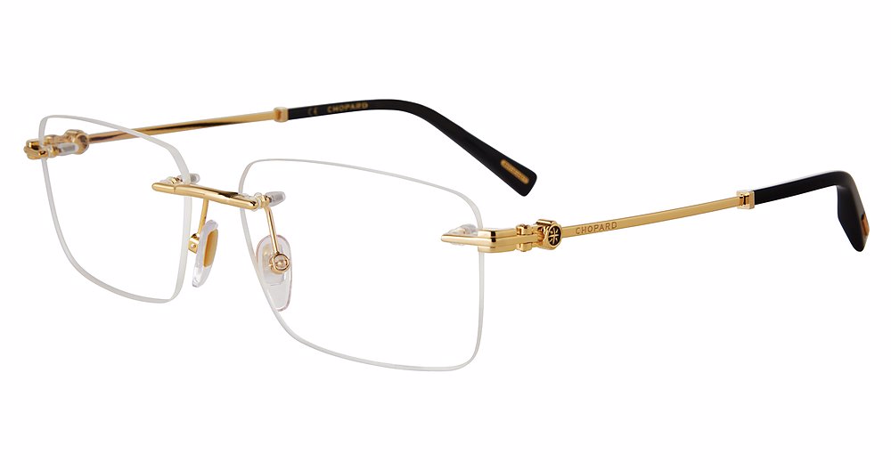 CHOPARD OPTICAL VCHG39 Eyeglasses YELLOW-GOLD-0400 57mm