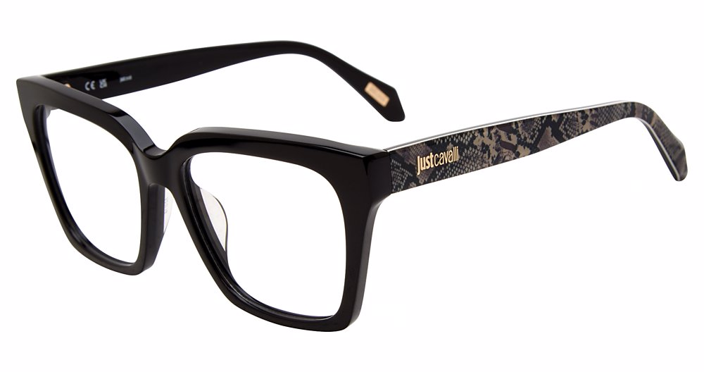 JUST CAVALLI OPTICAL VJC002 Eyeglasses BLACK–700Y 52mm