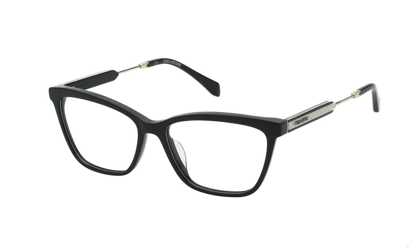 ZADIG & VOLTAIRE OPTICAL VZV342 Eyeglasses BLACK-0700 55mm