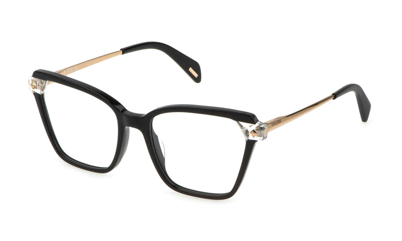 POLICE OPTICAL VPLL28 Eyeglasses BLACK-0700 53mm