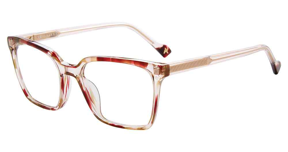 YALEA OPTICAL VYA045V Eyeglasses ROSE-09AH 53mm