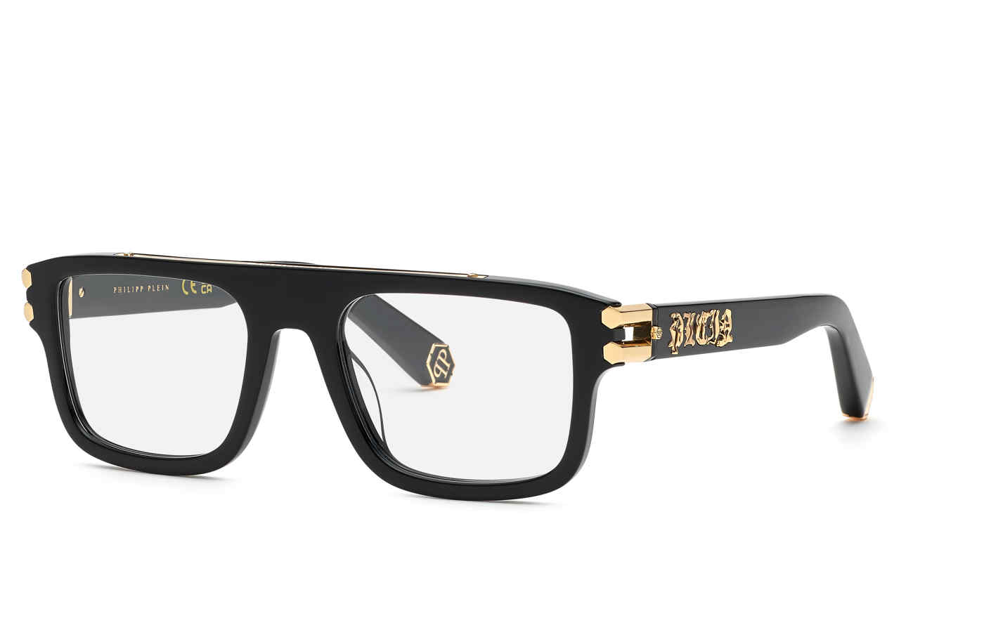 PHILIPP PLEIN OPTICAL VPP021V Eyeglasses SHINY-BLACK--0700 53mm