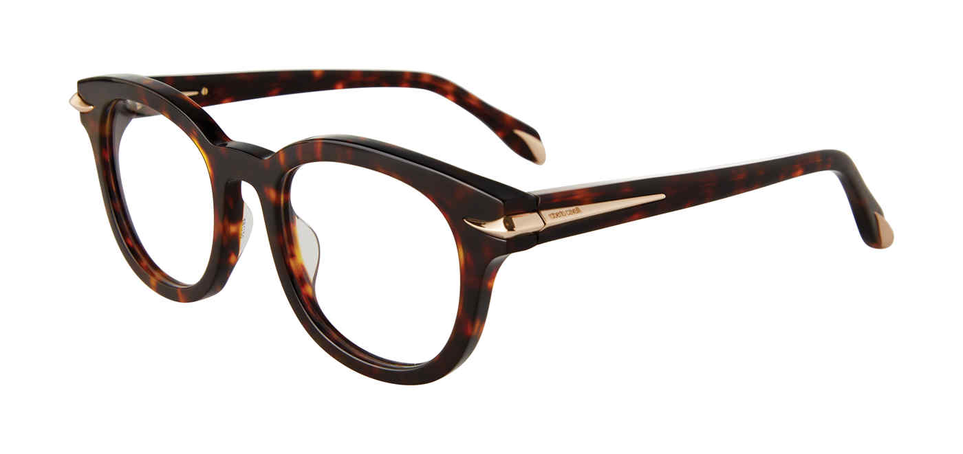 ROBERTO CAVALLI OPTICAL VRC044M Eyeglasses BROWN-YELLOW-HAVANA-0743 49mm