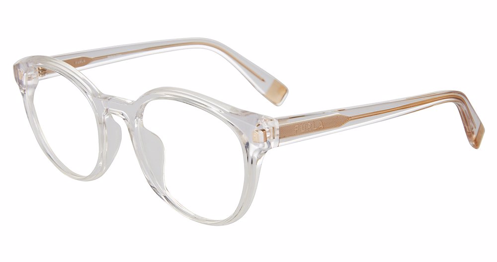 FURLA OPTICAL VFU642V Eyeglasses CRYSTAL-0P79 50mm