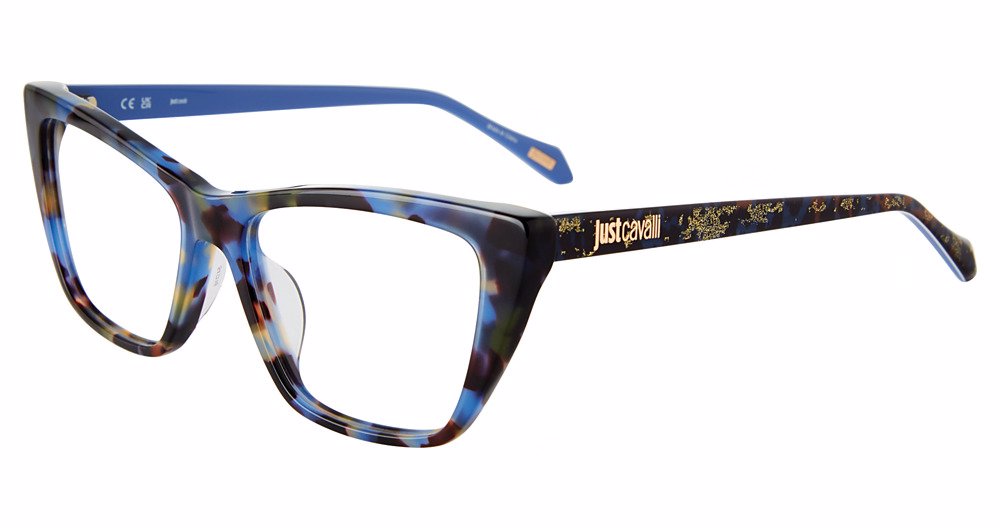 JUST CAVALLI OPTICAL VJC045 Eyeglasses BROWN-BLUE-HAV-09UV 54mm