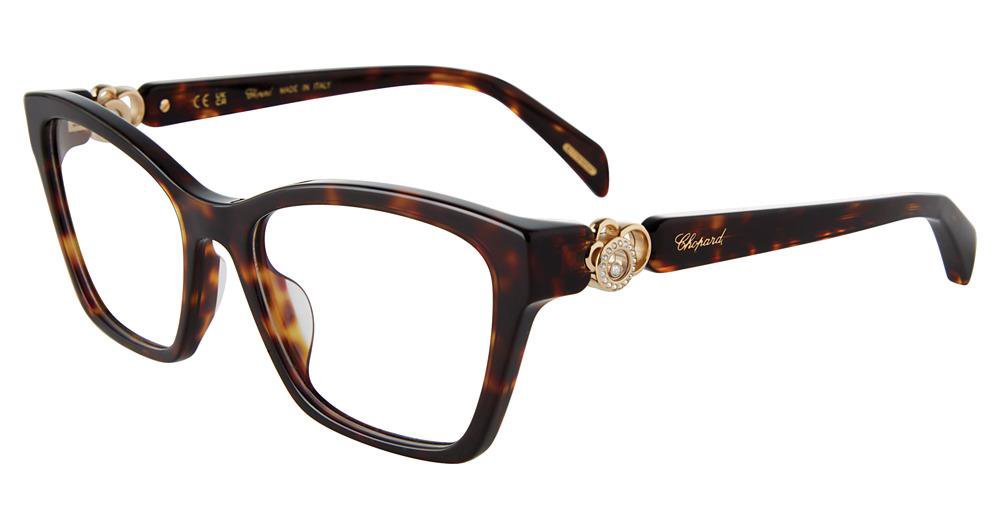 CHOPARD OPTICAL VCH355S Eyeglasses HAVANA-0909 54mm